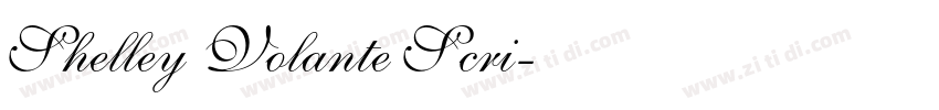 Shelley Volante Scri字体转换